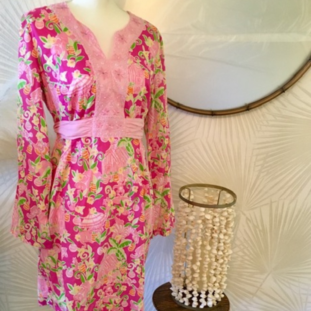 Size M Lilly Pulitzer Slathouse Rock print dress Great Condition